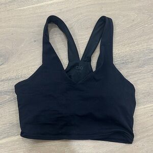 ALO Yoga Black Crop Tank/ Bra